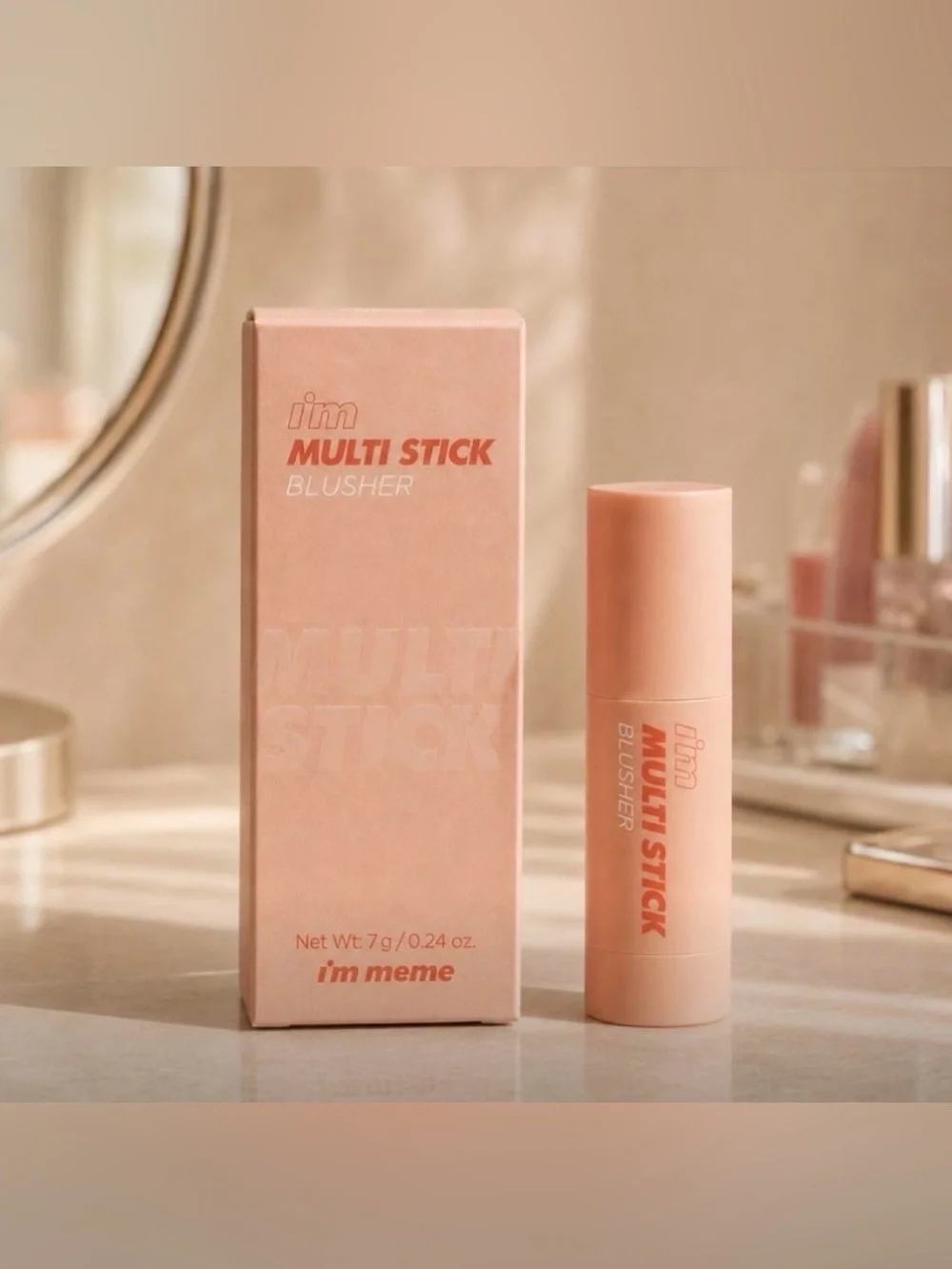 I'm Meme Multi Stick BLUSHER |Color of Coral Blush Stick || 002 CORAL